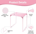 Locker Organizer Shelf Stackable Extra Locker Shelf for School Locker Organizer Storage Cabinet Accessories Suitable for School, Office, and Home use (1, Light Pink)