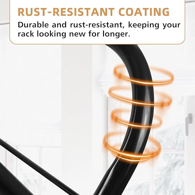 Foldable Clothes Drying Rack | Portable Collapsible Laundry Drying Rack | Use for Indoor & Outdoor | Space Saving | Black 54"x24"x17" | Easy to Assemble