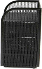 Mind Reader Desktop Accessory Storage, Paper Binder Clip Basket, Workspace, Office, Metal Mesh, 4.75"L x 5"W x 8"H, Black