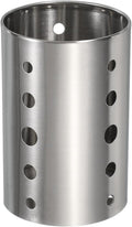 uxcell Stainless Steel Utensil Holder, Kitchen Cutlery Holder Straight Flatware Organizer for Forks, Spoons, Spatulas, and Silverware Silver