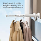 Travel Drying Rack for Clothes - Portable Hanging Rack Over The Door with Retractable Rod - Mini Size for Cruise, RV, Dorm, Apartment, Hotel Laundry