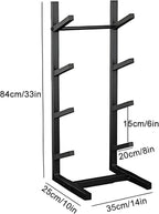 Snowboard Storage Rack,Floor-Standing ski Storage Rack, Home Gym Storage Rack, Sample Board Display Rack, Exercise mat Storage Rack (Black 35x25x84 cm/14x10x33 in)