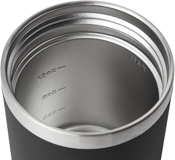 YETI Rambler 16 oz Food Jar, Vacuum Insulated, Stainless Steel, With Airtight Lid, Black