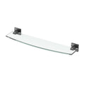 Gatco 4056MX Elevate Bathroom 8mm Tempered Glass Shelf, 20.13", Matte Black