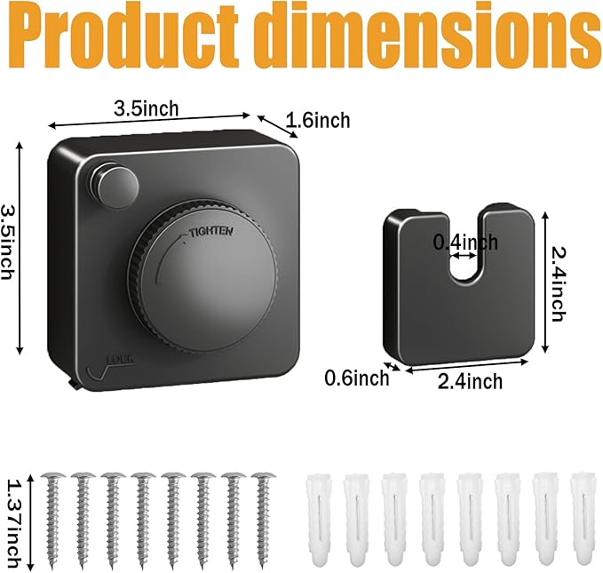 Retractable Clothesline Indoor,13.8 Feets Clothes Line Retracting Laundry Drying Line Heavy Duty