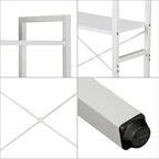 SUPER DEAL Over The Toilet Storage Shelf, 3-Tier Bathroom Organizer Space Saver Rack Wood Shelf, White