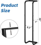 Simple Trending Towel Rack Wall Mounted, Towel Holder for 9 Large Towels, Bathroom Organizer, Black