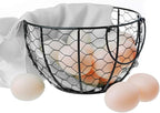 Kitchen Storage Metal Wire Egg Basket Farm Chicken Cover Egg Holder/Organizer Case/Container