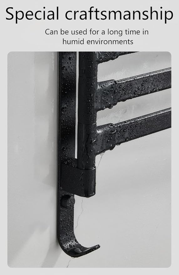 Swivel Towel Rack BSELUTNGY - Durable Space Saving Towel Racks for Bathroom Outdoor for Pool Over The Door Towel Rack Ideal for Balconies Cabinets Kitchens Perfect for Any Decor Style