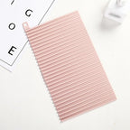 Small Folding Non-Slip Silicone Washing Board for Laundry, Soft Household Washboard with Drainage, Portable Handheld Laundry Scrub Board for Home Use