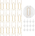 Bilillo 12 Pack Plate Hangers for The Wall, Suitable for 6-8 inch Art Plate, Stainless Steel Invisible Heavy Duty Wire Plate Holder with Wall Hooks, Plate Hangers for Displaying Plates
