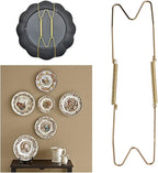 2 Pieces Wall Plate Hanger Decorative Dish Holder 8Inch/10Inch/12Inch/14Inch/16Inch Invisible Plate Dish Hanger Wall Display Hooks Home Decor (12 Inch)