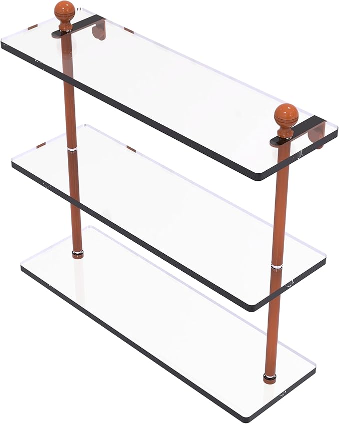 Mambo Collection Triple Tiered Glass Shelf