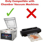 UltraSource - Chamber Machine Pouches 3 Mil Thickness, 6" x 15", Pack of 1000 Vacuum Chamber Pouches, BPA-Free Pre-Cut Chamber Vacuum Sealer Bags with tear notch