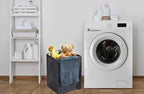 42L Collapsible Plastic Laundry Baskets,Foldable Laundry Hamper,Pack of 2 (Grey)