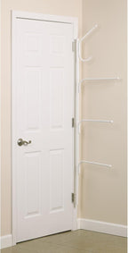 Household Essentials Hinge-It Clutterbuster Valet Family Towel Bar, White