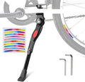 Bike Kickstand Aluminum Adjustable Bicycle Cycling Center Bracket Stand for Bike 24" 26" 27.5" 29"