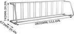 BestEquip 111" Length Floor Bike Rack, 9 Holders All-Steel Grid Bike Rack, Single-Side Storage Stand for Garages Streets Yards