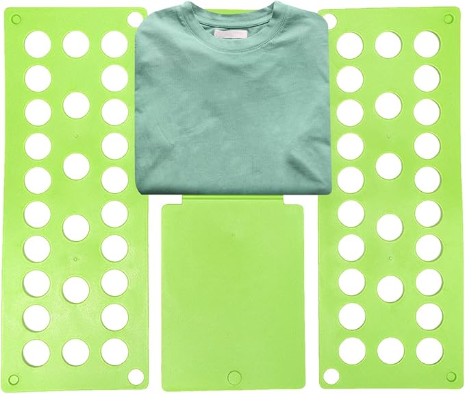 2 Pack Shirt Folding Board Adult ABS T Shirt Folder Clothes Folding Board Laundry Folder Boards Fast Foldable Laundry Organizer Liner Sorter Fold Helper For Adults Children Travel Home Dorm