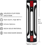 K Cup Holder for Keurig: Coffee Pod Holder for Counter Small Space - Kcup holder for Wall Mount (4, Black)