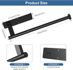 Paper Towel Holder Under Cabinet 2 Pack, Upgraded Self Adhesive Paper Towel Holder Wall Mount for Kitchen, Bathroom, RV, Bend-Resistant, Self-Adhesive or Drill mounting