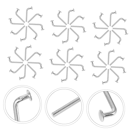 HEALLILY 200 Pcs Pallet Rack Drop Pin Safety Bolts for Warehouse Shelving Heavy Duty Iron Beam Locker Clips 1.65 X 0.66 X 0.86 Inches Silver