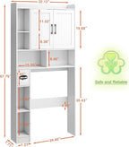 Over The Toilet Storage Cabinet, Farmhouse Storage Cabinet Over Toilet with Barn Door，Home Space-Saving Toilet Rack, for Bathroom, Restroom, Laundry