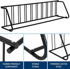 Commercial Grid Floor Bike Rack, Sigle-Side 10-Bike Rack 122" L,Grid Bikes Racks In Ground, Bicycle Floor Parking Stand, for Garages, Stores, Schools & Universities Power Coated Steel