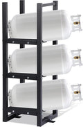 Refrigerant Tank Rack 3x30lb, Stable Refrigerant Cylinder Tank Rack, Cylinder Rack Sufficient Storage for Freon, Gases, Oxygen, Nitrogen, Acetylene