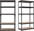 Heavy Duty Garage Storage Shelves, 5-Tier Metal Adjustable Shelving Unit with 2500 LBS Capacity, 35" l x 18" w x 72" h Storage Shelving for Kitchen Pantry Basement Bathroom Laundry