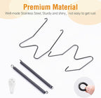 Bilillo 3 Pack Plate Hangers for The Wall, Suitable for 8''-10'' Decorative Plate,Invisible Heavy Duty Wire Plate Holder with Wall Hooks, Plate Hangers for Displaying Plates, Platter, Dish (Black)