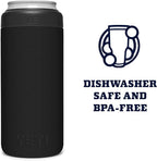 YETI Rambler 12 oz. Colster Slim Can Insulator for the Slim Hard Seltzer Cans, Black (NO CAN INSERT)