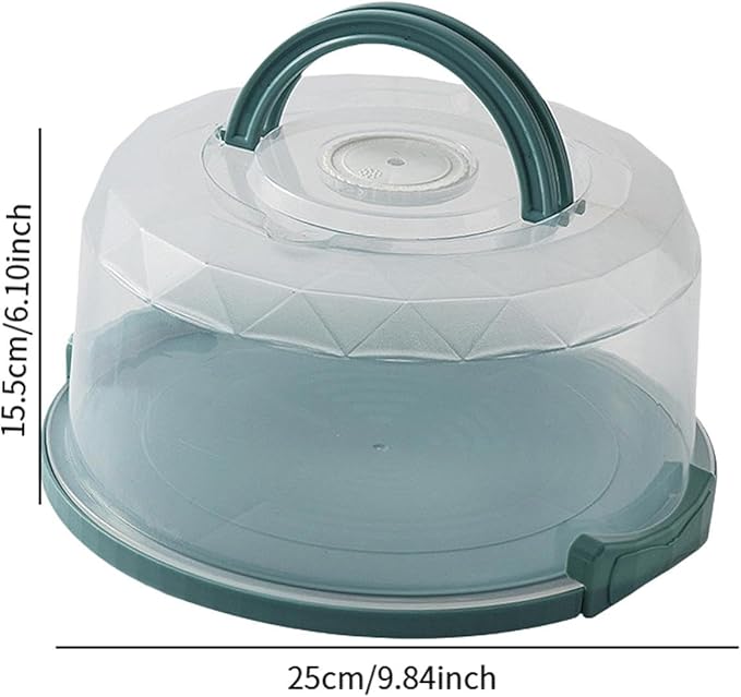 Cake Carrier with Cover and Handle 8 inch Cake Cake Box Dustproof Cake Carry Container Cupcake Holder for Parties Dishes