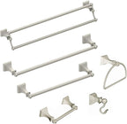 Moen Retreat Collection Brushed Nickel Bathroom Hand Towel Ring with Wall Mount Hardware, DN8386BN (Pack of 2)