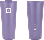 IRON °FLASK Classic Tumbler - Vacuum Insulated Stainless Steel Water Bottle, Double Walled, Drinking Cup, Insulated Travel Mug (Lavender, 32 oz Solid Lid)