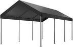 Shintenchi 10x20ft Heavy Duty Carport with UV&Wind Resistant Canopy,Portable Carport Garage Shelter with Stable Powder-Coated Steel Frame,Outdoor Carports for Car,Bike,Camp,Storage(Grey)