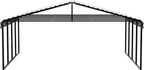 Arrow Carports Galvanized Steel Carport, Double Car Metal Carport Kit, 20' x 20' x 9', Eggshell