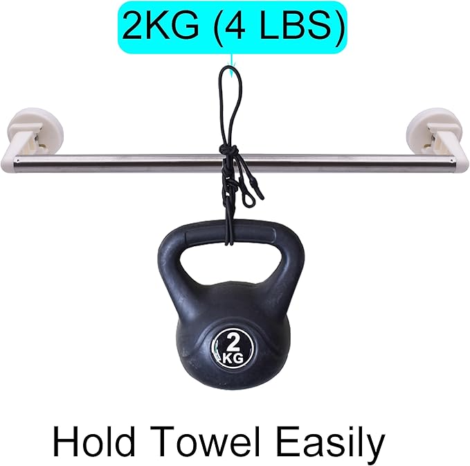 YYST Type-C Magnetic 16" to 38" Towel Bar Holder Rack Hanger for Refrigerator, Kitchen Sink,Oven-for Curtain,Towel,Flag,etc (1, White)