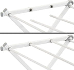 Household Essentials White 5119-1 Indoor Metal Clothes Drying Rack for Laundry