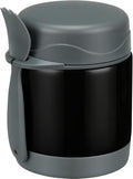 10oz Soup Thermo for Hot Food Kids,Lunch Kids Jar with Spoon Insulated Containers,Leak Proof Stainless Steel Wide Mouth Lunch School(Black)