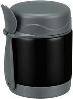 10oz Soup Thermo for Hot Food Kids,Lunch Kids Jar with Spoon Insulated Containers,Leak Proof Stainless Steel Wide Mouth Lunch School(Black)