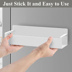 Magnetic Water Bottle Holder for Refrigerator, Cup Holder Organizer for Stanley and Tumbler for Kitchen, 4 Pack, White