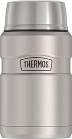 THERMOS Stainless King Vacuum-Insulated Food Jar, 24 Ounce, Matte Steel