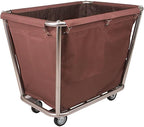 Large Rolling Laundry Cart for Commercial/Home, Replacement Laundry Cart Liner Bag, Removable Waterproof Liner Bag, Large Waterproof Thick Oxford Cloth Bags for Storage Cart(Brown)
