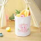INough Baby Basket Pink Hamper Large Kids Hamper Baby Laundry Hampers for Nursery Girl, Girls Laundry Baskets for Kids, Dirty Clothes Basket Collapsible Kids Toys Orgnizer for Kidsroom/Nursery