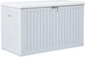 YITAHOME 230 Gallon Large Deck Box with Divider & Side Handles, Outdoor Double-Wall Storage for Patio Furniture Cushions, Garden Pool Accessories, Water Resistant & Lockable