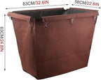 Rolling Laundry Cart with Waterproof Liner Bag, Removable Thick Oxford Cloth Storage Bags for Commercial and Home Use