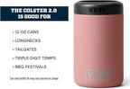 YETI Rambler 12 oz. Colster Can Insulator for Standard Size Cans, Sandstone Pink