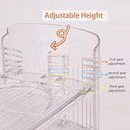 Shoe Stacker Shoe Rack Organizer for Closet Space Saver Storage Shoe Holder Organization (Transparent, 6 pack)