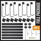 Adjustable Ceiling Mounted Bike Rack for Garage, Hold 4-8 Bikes, Hanger for Space-Saving Storage - adjustable ceiling hooks, nice Bicycle stand.